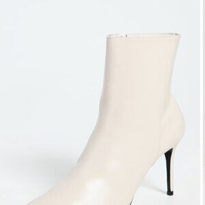 Schutz Cream Leather Boots - size 8